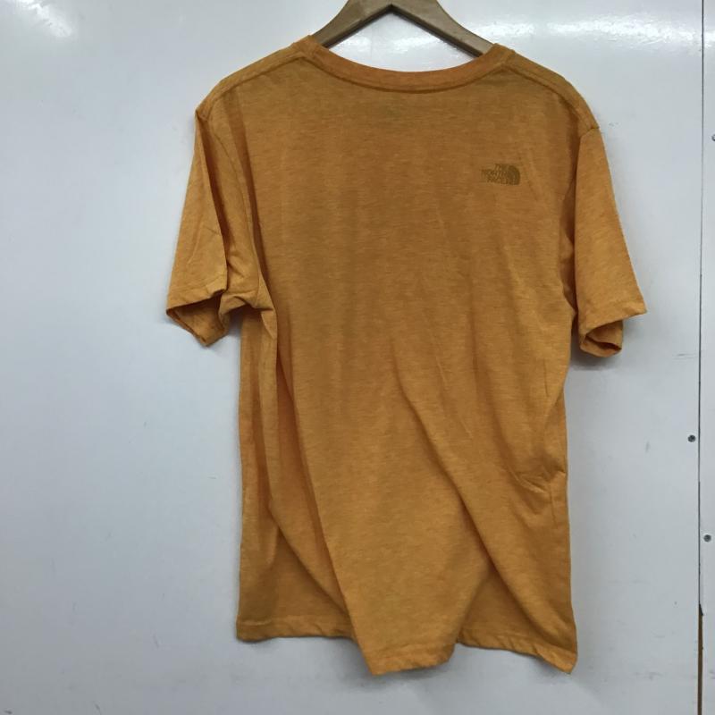 ザノースフェイス THE NORTH FACE Tシャツ 半袖 nt32060 半袖カットソー プリントTシャツ クルーネックカットソー XL ロゴ、文字 橙 / オレンジ / orange メンズ USED 古着 中古 10160938