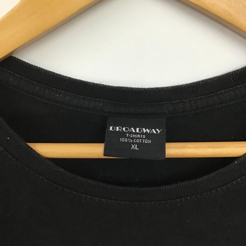 古着 USED Tシャツ 半袖 半袖カットソー プリントTシャツ クルーネックカットソー XL ロゴ、文字 黒 / ブラック / black メンズ USED 古着 中古 10160939