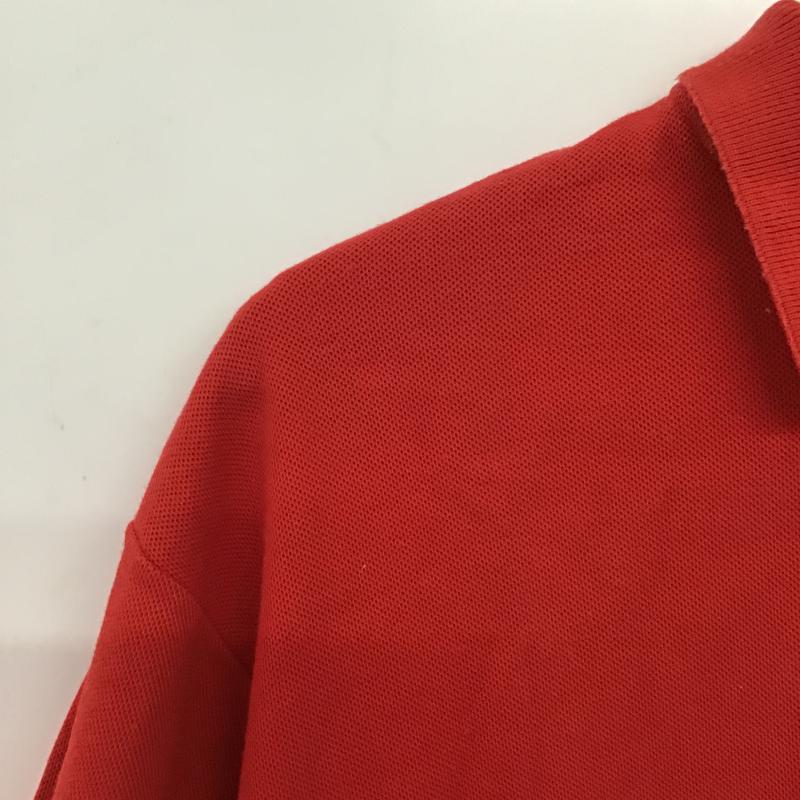 ナイキ NIKE ポロシャツ 半袖 半袖ポロシャツ カラーシャツ 半袖カットソー ロゴ、文字 赤 / レッド / red メンズ USED 古着 中古 10160940