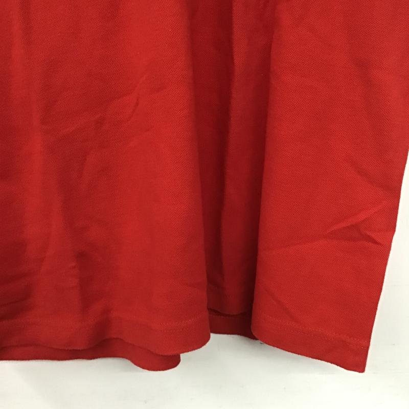ナイキ NIKE ポロシャツ 半袖 半袖ポロシャツ カラーシャツ 半袖カットソー ロゴ、文字 赤 / レッド / red メンズ USED 古着 中古 10160940