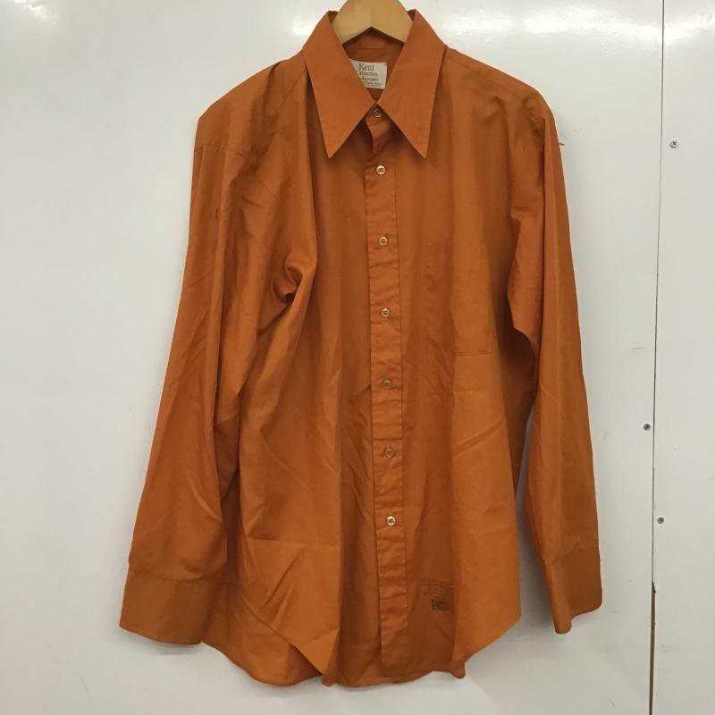 アロー ARROW シャツ、ブラウス 長袖 長袖シャツ 無地シャツ カラーシャツ 無地 橙 / オレンジ / orange メンズ USED 古着 中古 10160944