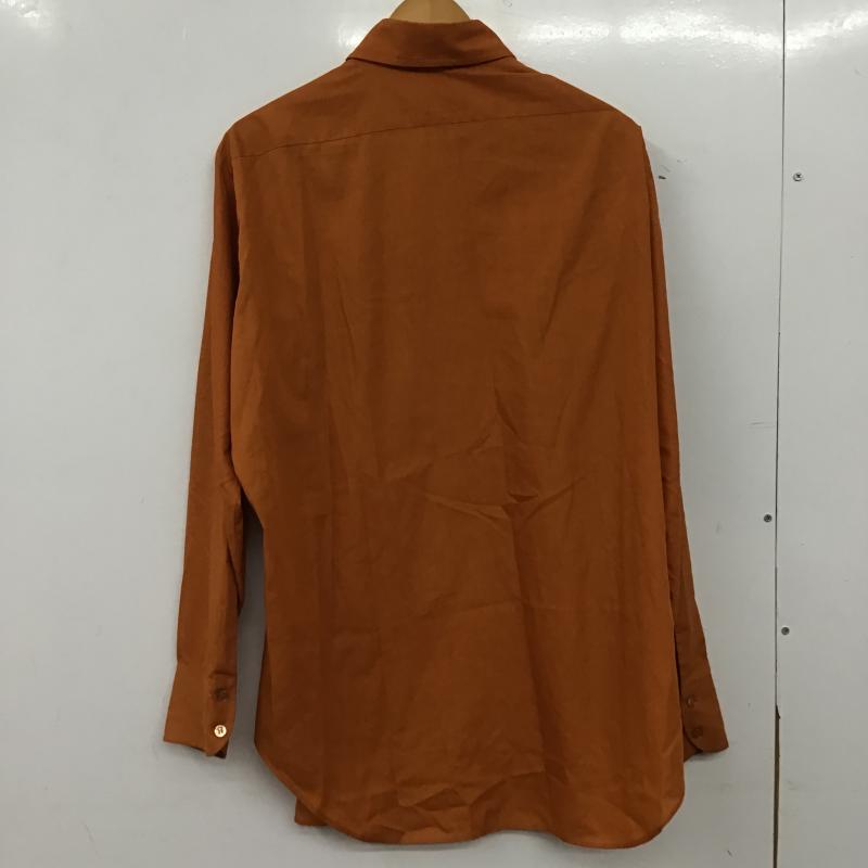 アロー ARROW シャツ、ブラウス 長袖 長袖シャツ 無地シャツ カラーシャツ 無地 橙 / オレンジ / orange メンズ USED 古着 中古 10160944