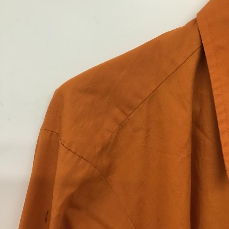 アロー ARROW シャツ、ブラウス 長袖 長袖シャツ 無地シャツ カラーシャツ 無地 橙 / オレンジ / orange メンズ USED 古着 中古 10160944