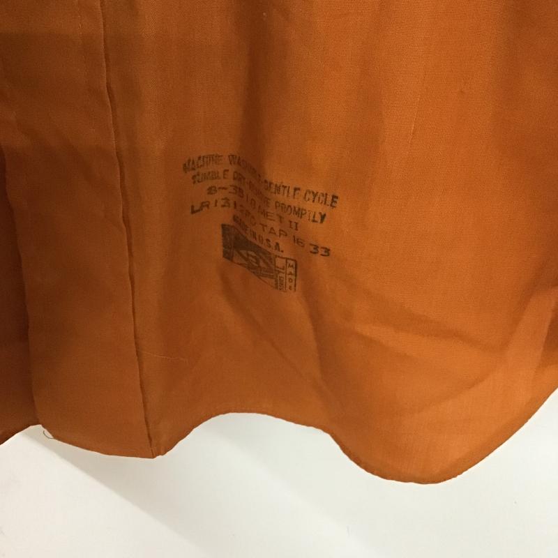 アロー ARROW シャツ、ブラウス 長袖 長袖シャツ 無地シャツ カラーシャツ 無地 橙 / オレンジ / orange メンズ USED 古着 中古 10160944