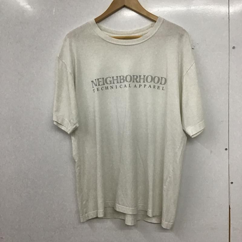 ネイバーフッド NEIGHBORHOOD Tシャツ 半袖 半袖カットソー プリントTシャツ クルーネックカットソー M ロゴ、文字 白 / ホワイト / white メンズ USED 古着 中古 10160946