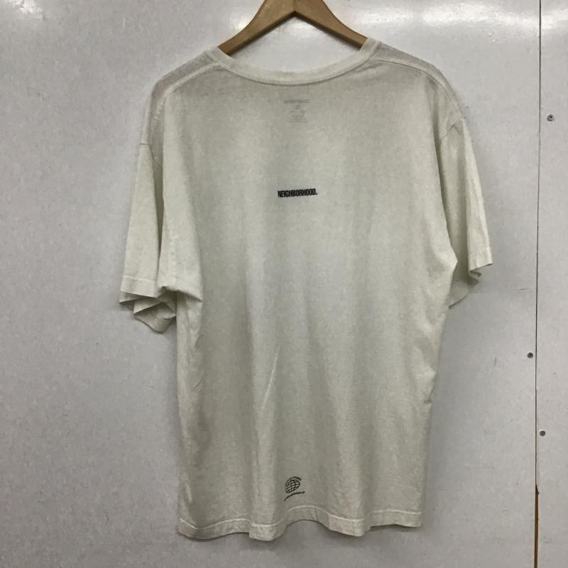 ネイバーフッド NEIGHBORHOOD Tシャツ 半袖 半袖カットソー プリントTシャツ クルーネックカットソー M ロゴ、文字 白 / ホワイト / white メンズ USED 古着 中古 10160946
