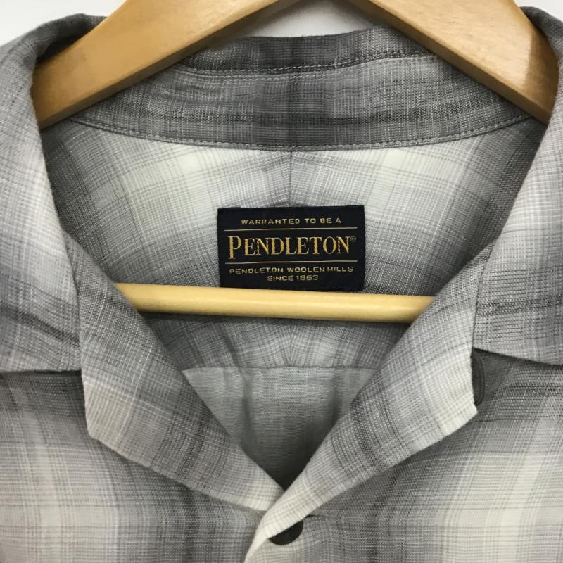 ペンドルトン PENDLETON シャツ、ブラウス 長袖 長袖シャツ チェックシャツ カラーシャツ XL チェック 灰 / グレー / gray メンズ USED 古着 中古 10160947