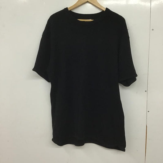古着 USED Tシャツ 半袖 半袖カットソー ワッフルTシャツ クルーネックカットソー 38 無地 黒 / ブラック / black メンズ USED 古着 中古 10160948