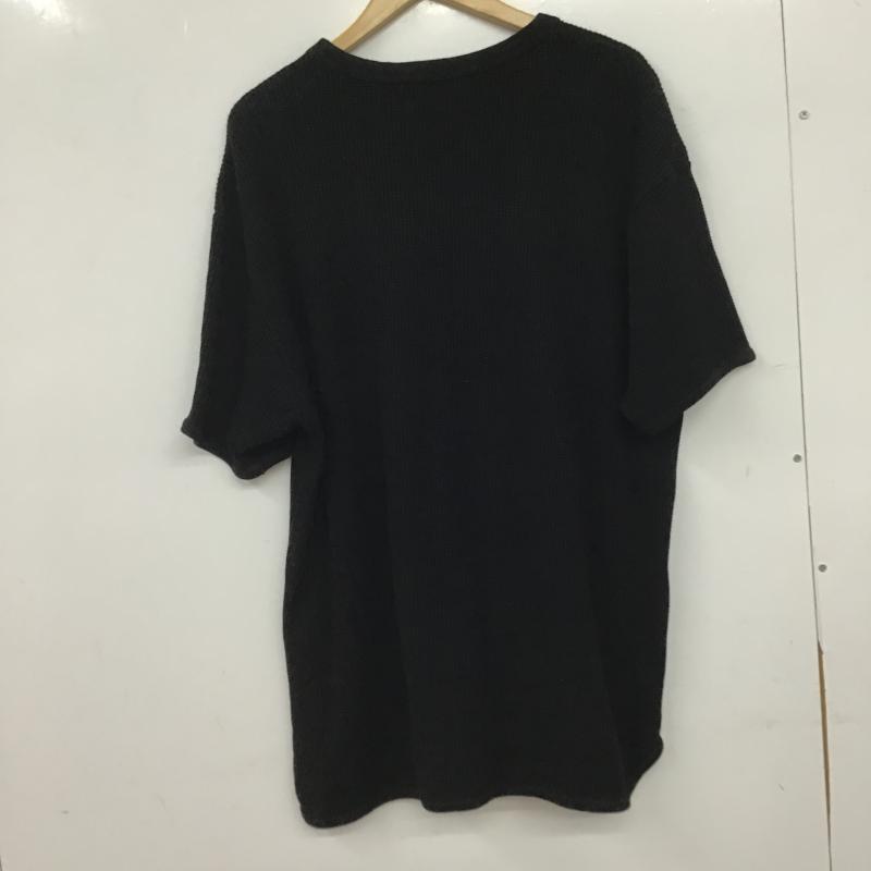 古着 USED Tシャツ 半袖 半袖カットソー ワッフルTシャツ クルーネックカットソー 38 無地 黒 / ブラック / black メンズ USED 古着 中古 10160948