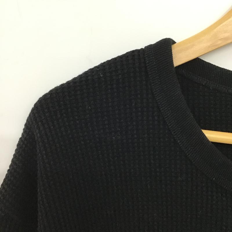 古着 USED Tシャツ 半袖 半袖カットソー ワッフルTシャツ クルーネックカットソー 38 無地 黒 / ブラック / black メンズ USED 古着 中古 10160948