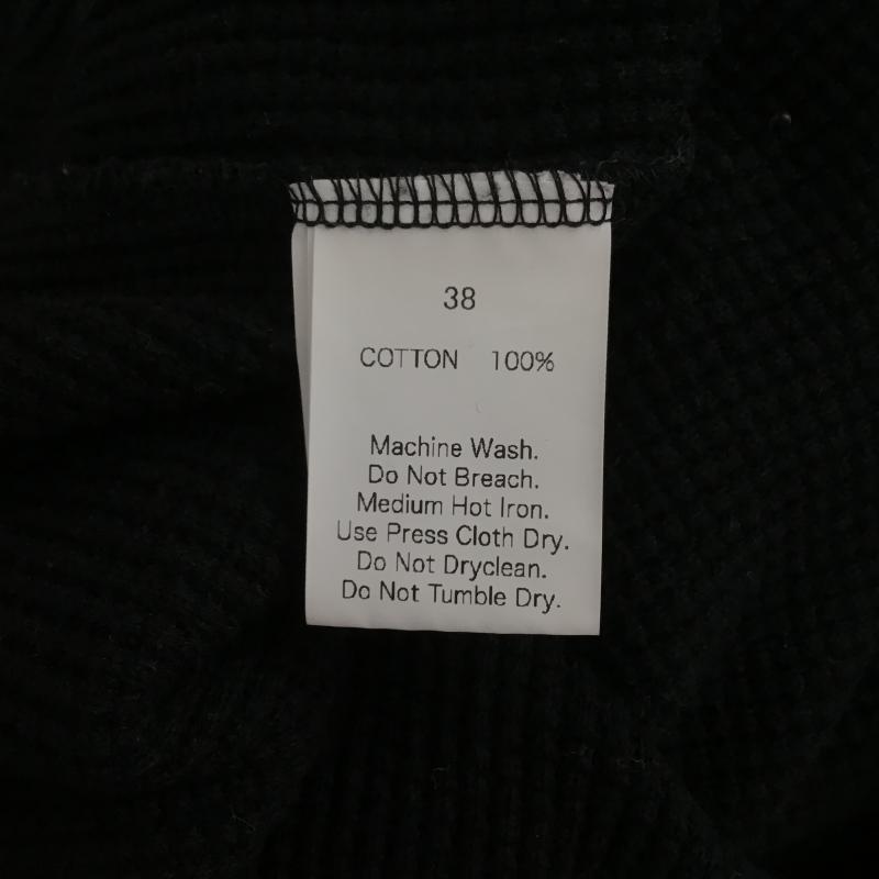 古着 USED Tシャツ 半袖 半袖カットソー ワッフルTシャツ クルーネックカットソー 38 無地 黒 / ブラック / black メンズ USED 古着 中古 10160948