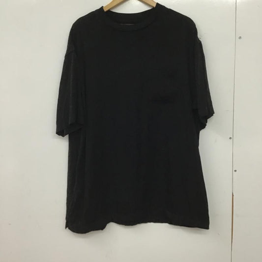 マインデニム MINEDENIM Tシャツ 半袖 半袖カットソー プリントTシャツ クルーネックカットソー M 無地 黒 / ブラック / black メンズ USED 古着 中古 10160953
