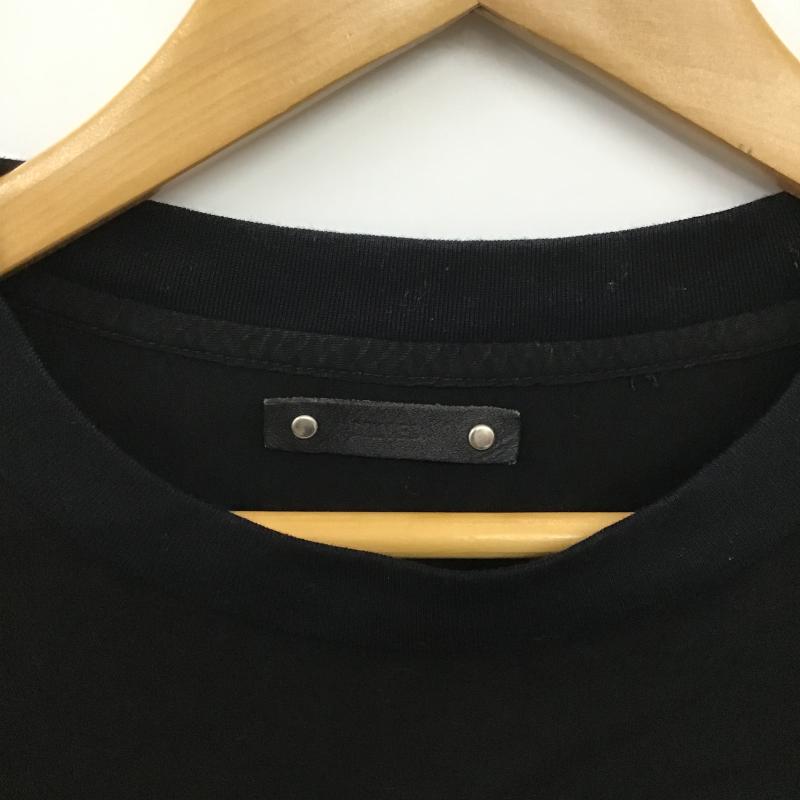 マインデニム MINEDENIM Tシャツ 半袖 半袖カットソー プリントTシャツ クルーネックカットソー M 無地 黒 / ブラック / black メンズ USED 古着 中古 10160953