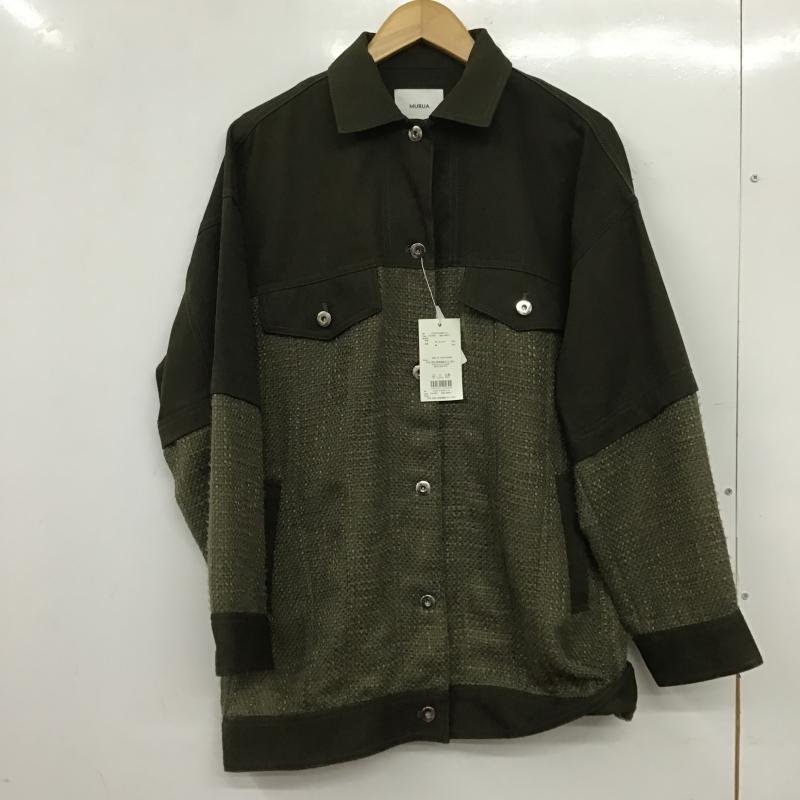 ムルーア MURUA ジャケット、上着 ジャケット、ブレザー 012310100301 ツイードミックスオーバージャケット タグ付 FREE 無地 カーキ / カーキ / khaki レディース USED 古着 中古 10160955