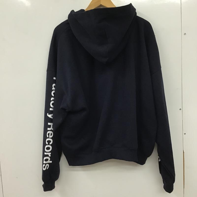 ジーユー GU パーカー 長袖 ジップアップパーカー 長袖パーカー カジュアルジャケット XXL ロゴ、文字 紺 / ネイビー / navy メンズ USED 古着 中古 10160957