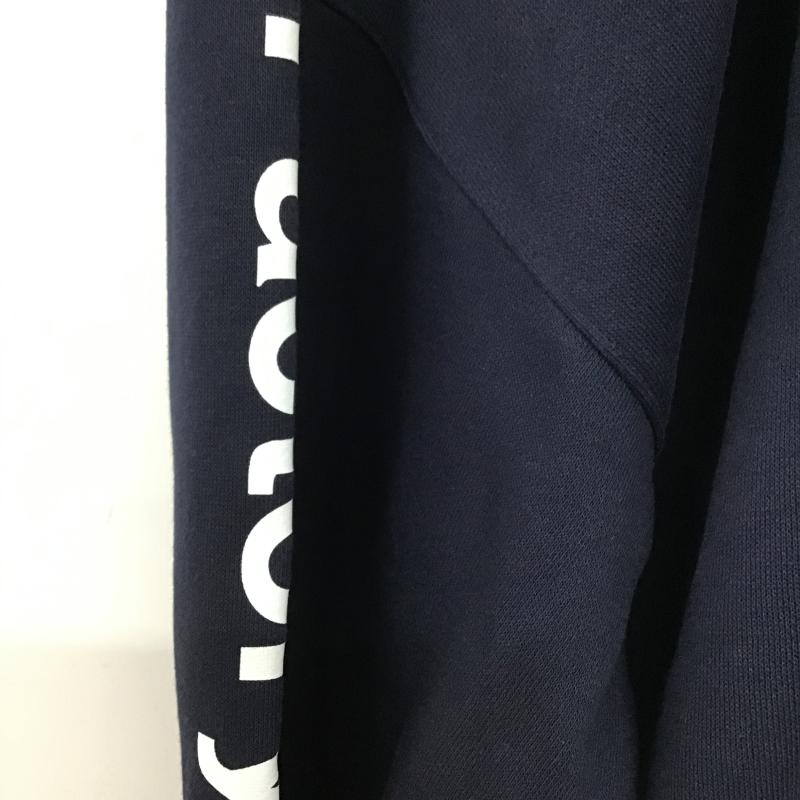 ジーユー GU パーカー 長袖 ジップアップパーカー 長袖パーカー カジュアルジャケット XXL ロゴ、文字 紺 / ネイビー / navy メンズ USED 古着 中古 10160957