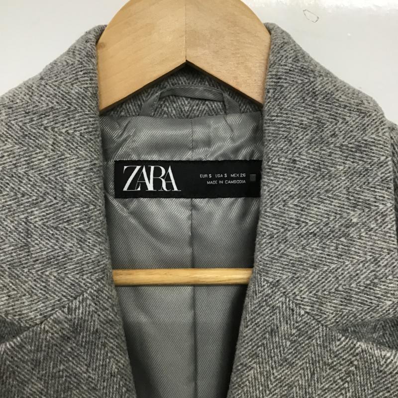 ザラ ZARA ジャケット、上着 ジャケット、ブレザー S 無地 灰 / グレー / gray レディース USED 古着 中古 10160963