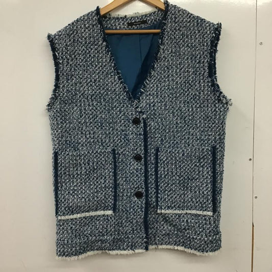 エモダ EMODA ベスト ベスト 042250100201 フリンジヘムツイードベスト FREE  灰 / グレー / gray レディース USED 古着 中古 10160964