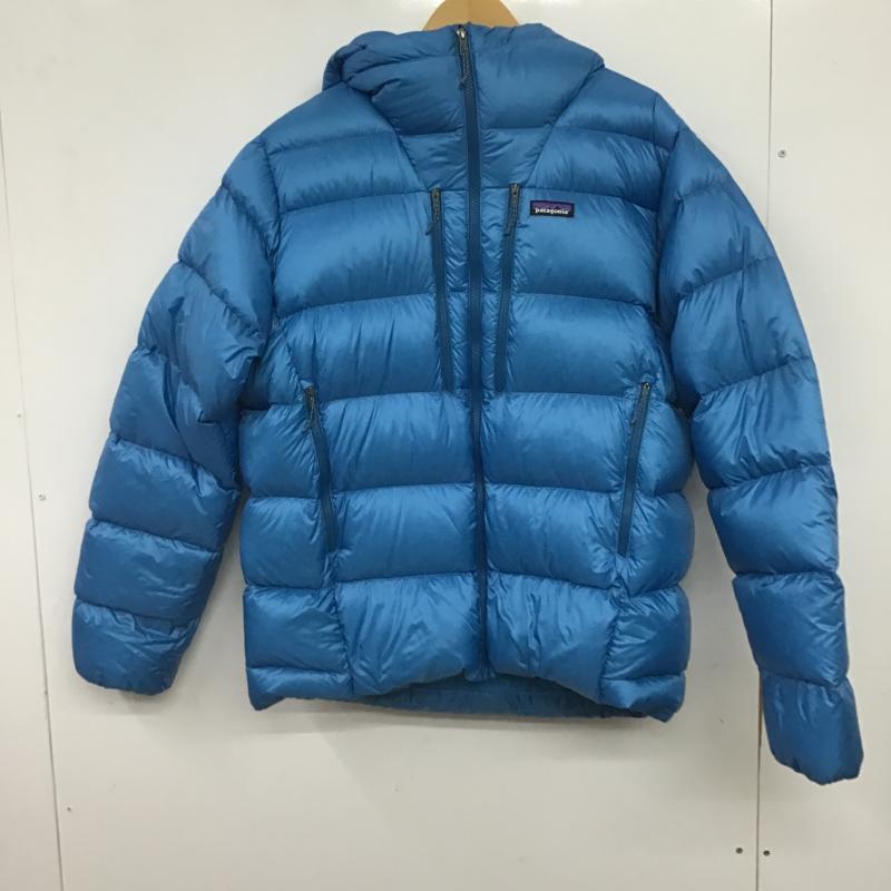パタゴニア patagonia ジャケット、上着 ジャンパー、ブルゾン 85500fa22 フィッツロイダウンフーディー L ロゴ、文字 青 / ブルー / blue メンズ USED 古着 中古 10160965
