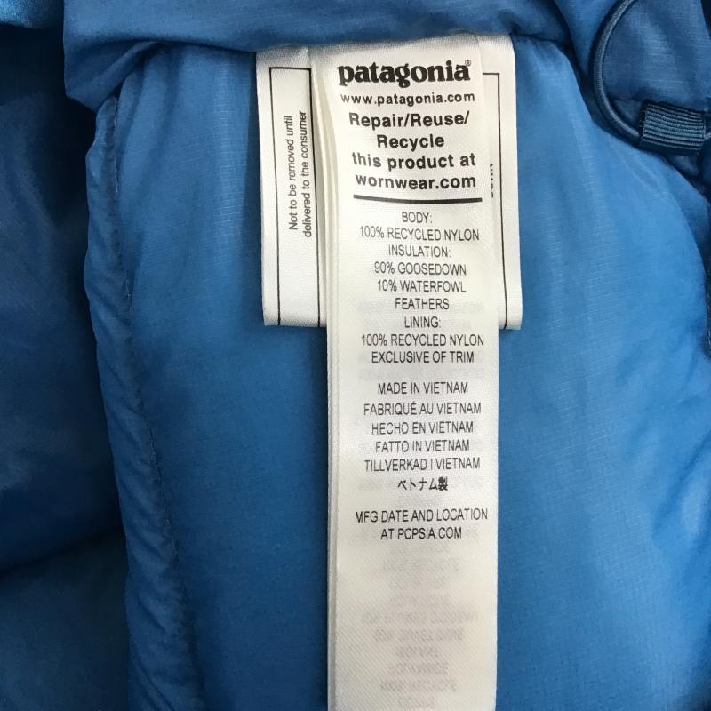 パタゴニア patagonia ジャケット、上着 ジャンパー、ブルゾン 85500fa22 フィッツロイダウンフーディー L ロゴ、文字 青 / ブルー / blue メンズ USED 古着 中古 10160965