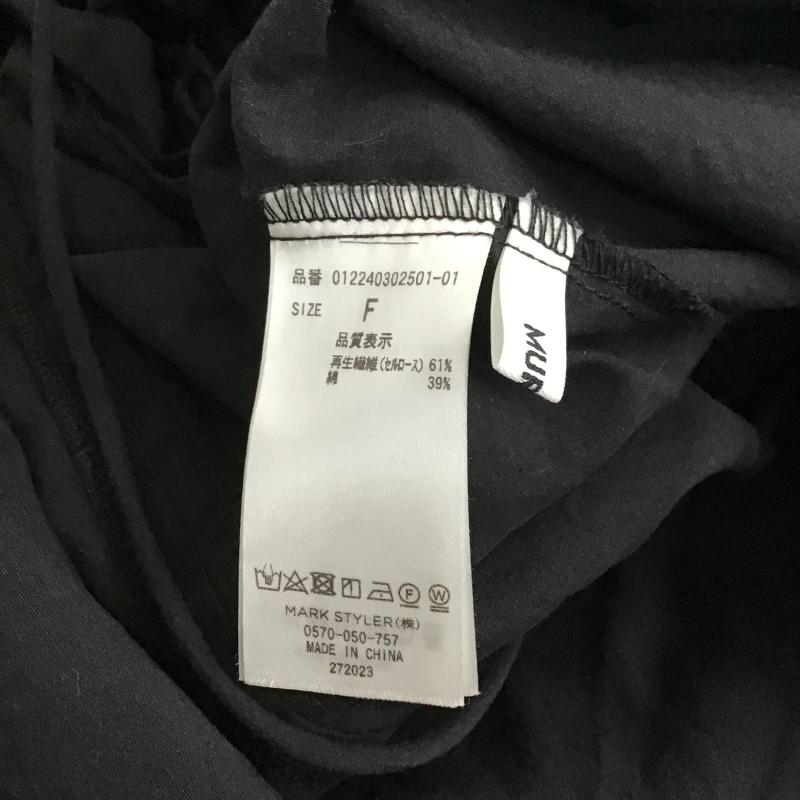 ムルーア MURUA ワンピース ミニスカート 012240302501 ドロストミニワンピース FREE 無地 黒 / ブラック / black レディース USED 古着 中古 10160968
