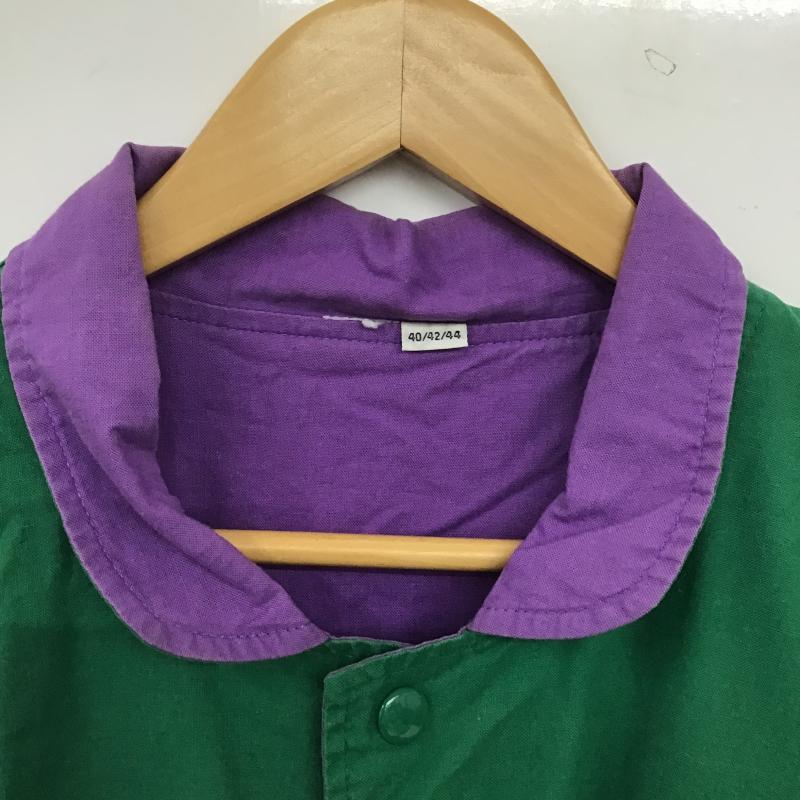 古着 USED ジャケット、上着 ジャンパー、ブルゾン フロントボタンジャケット カラージャケット アウター 40 ロゴ、文字 緑 / グリーン / green メンズ USED 古着 中古 10160969