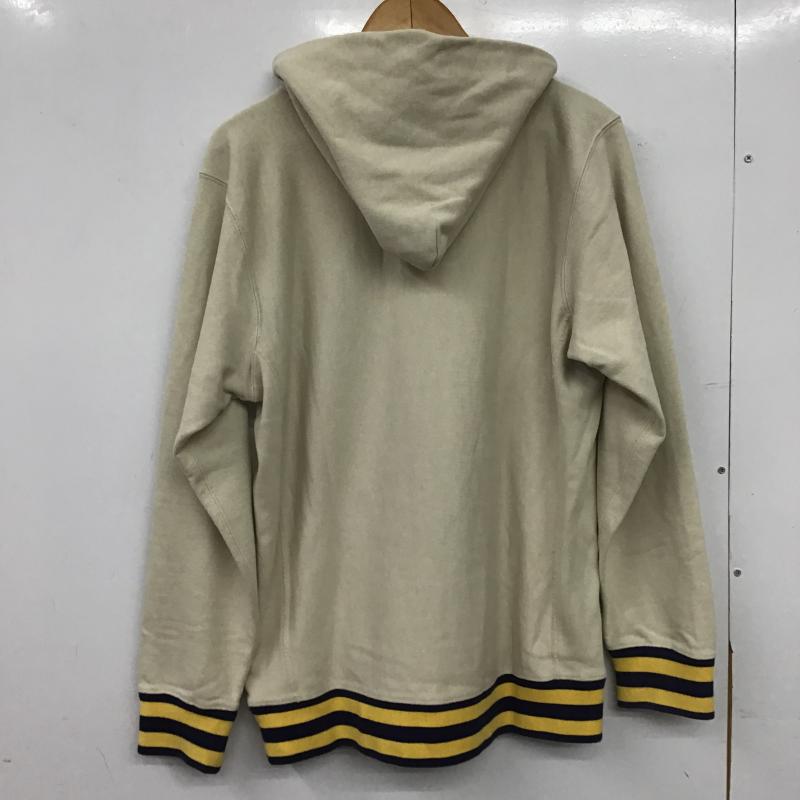 チャンピオン Champion パーカー 長袖 長袖パーカー プルオーバーパーカー スウェット XL ロゴ、文字 ベージュ / ベージュ / beige メンズ USED 古着 中古 10160971