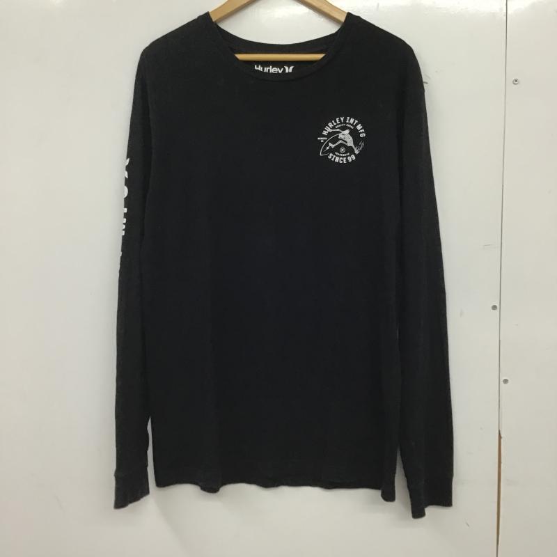 ハーレー Hurley カットソー 長袖 長袖カットソー プリントカットソー クルーネック M プリント ダークグレー / ダークグレー / メンズ USED 古着 中古 10160974