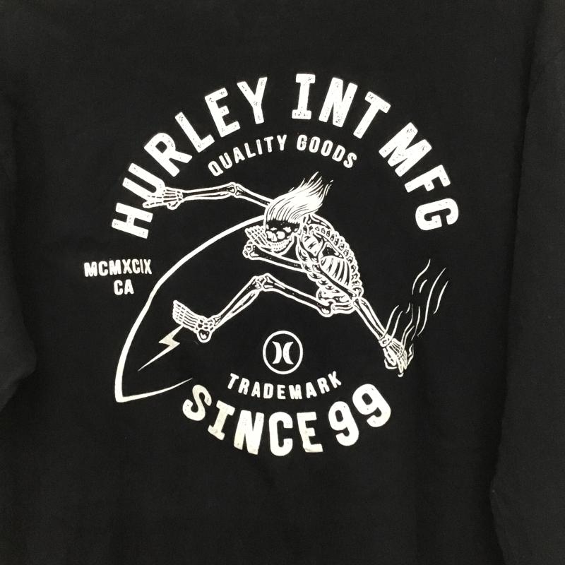ハーレー Hurley カットソー 長袖 長袖カットソー プリントカットソー クルーネック M プリント ダークグレー / ダークグレー / メンズ USED 古着 中古 10160974