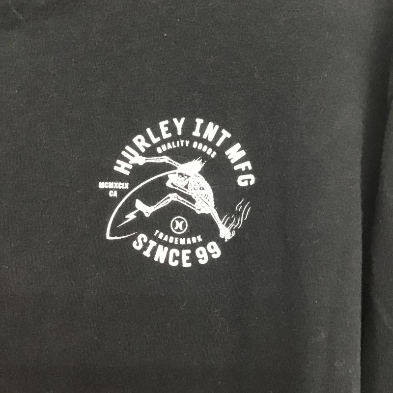 ハーレー Hurley カットソー 長袖 長袖カットソー プリントカットソー クルーネック M プリント ダークグレー / ダークグレー / メンズ USED 古着 中古 10160974