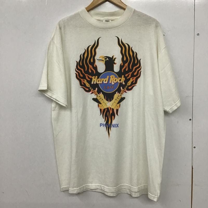 ハードロックカフェ HARD ROCK CAFE Tシャツ 半袖 半袖カットソー プリントTシャツ クルーネックカットソー XL プリント オフホワイト / オフホワイト / メンズ USED 古着 中古 10160975