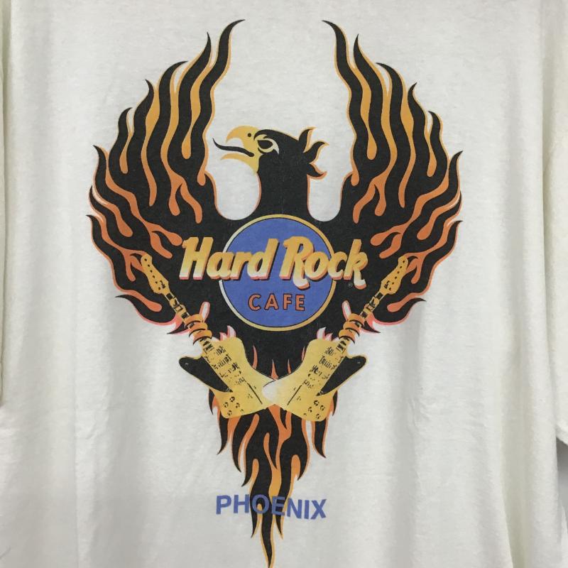 ハードロックカフェ HARD ROCK CAFE Tシャツ 半袖 半袖カットソー プリントTシャツ クルーネックカットソー XL プリント オフホワイト / オフホワイト / メンズ USED 古着 中古 10160975