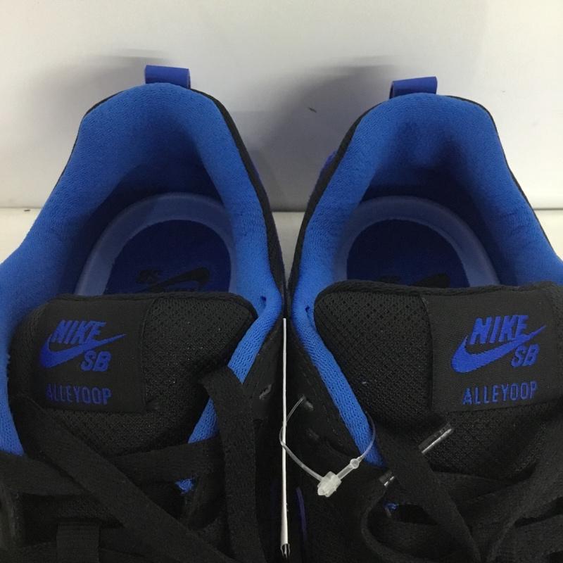 ナイキ NIKE スニーカー スニーカー CJ0882-004 SB ALLEYOOP 29cm スケートボード 29.0cm ロゴ、文字 黒 / ブラック / black X 青 / ブルー / blue メンズ USED 古着 中古 10160978