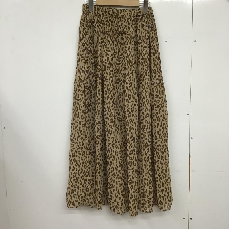 アズールバイマウジー AZUL BY MOUSSY スカート ロングスカート 250CSZ31-441I レオパードプリーツスカート M ヒョウ柄・レオパード柄 マルチカラー / マルチカラー / multicolor レディース USED 古着 中古 10160980