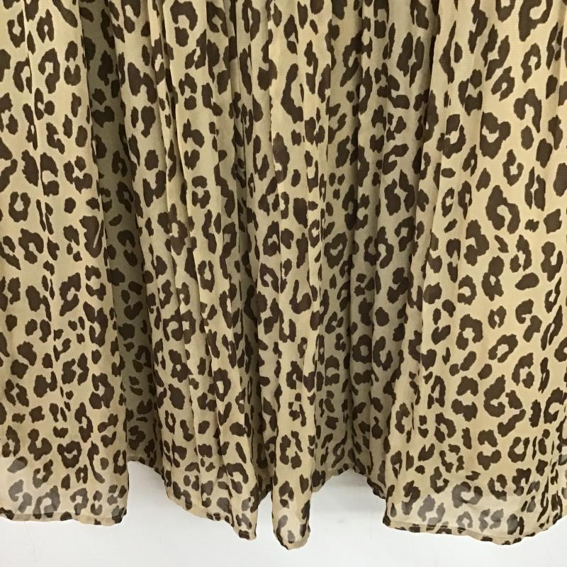アズールバイマウジー AZUL BY MOUSSY スカート ロングスカート 250CSZ31-441I レオパードプリーツスカート M ヒョウ柄・レオパード柄 マルチカラー / マルチカラー / multicolor レディース USED 古着 中古 10160980