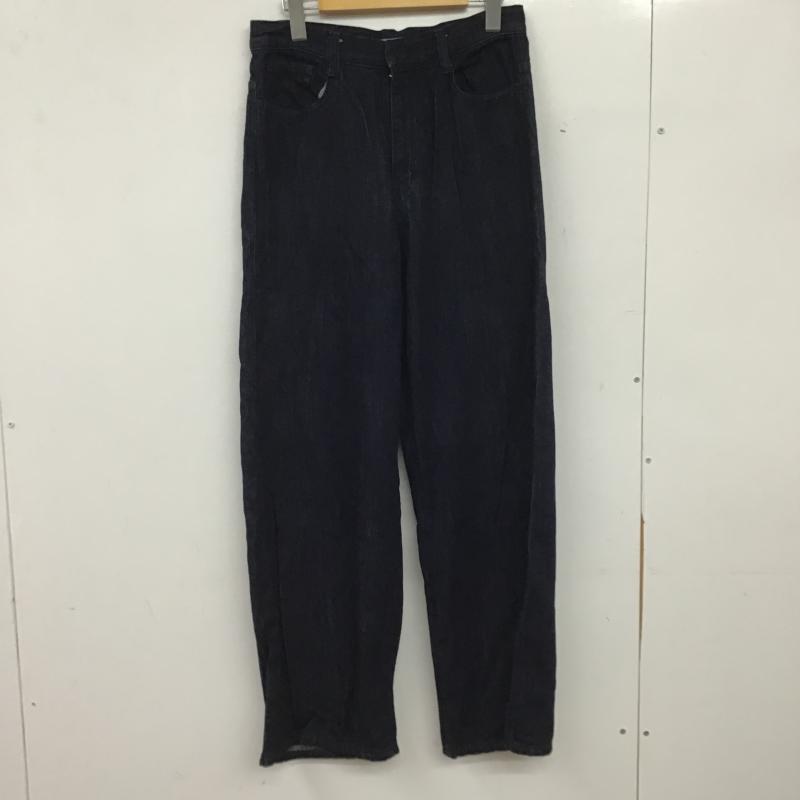 ニコアンド niko and... パンツ デニム、ジーンズ 72636000 デニムバギーパンツ L 無地 インディゴ / インディゴ / Indigo レディース USED 古着 中古 10160982