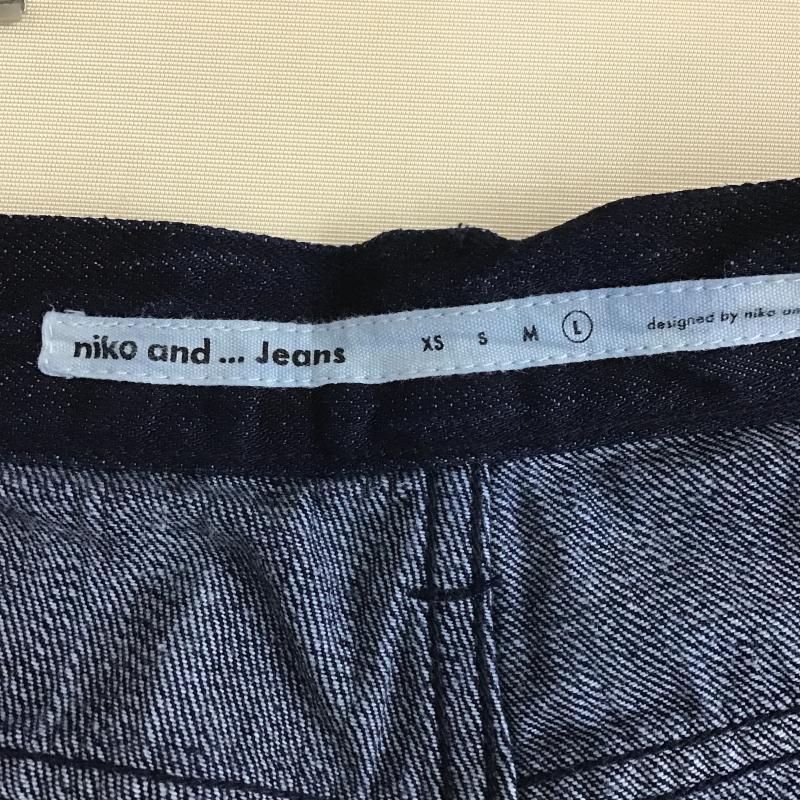 ニコアンド niko and... パンツ デニム、ジーンズ 72636000 デニムバギーパンツ L 無地 インディゴ / インディゴ / Indigo レディース USED 古着 中古 10160982
