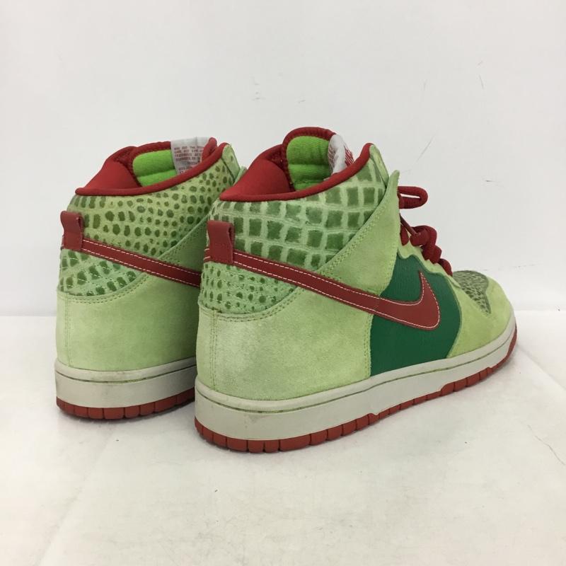 ナイキ NIKE スニーカー スニーカー 305050-362 SB DUNK HIGH PRO Motley Crue Dr.FEELGOOD 29cm 29.0cm ロゴ、文字 赤 / レッド / red X 緑 / グリーン / green X 薄緑 / ライトグリーン / メンズ USED 古着 中古 10160984