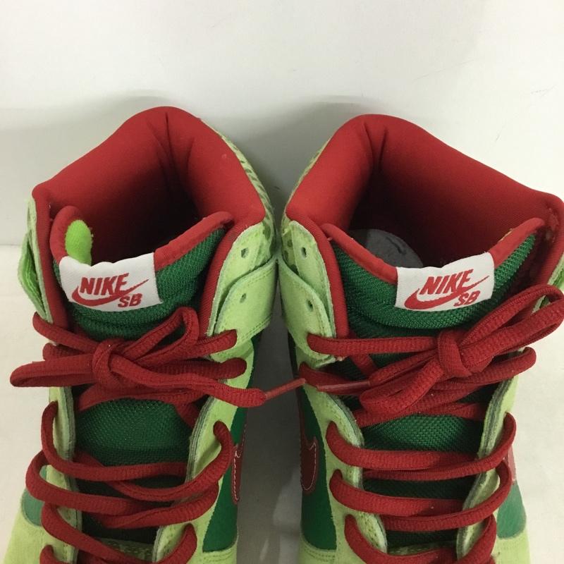 ナイキ NIKE スニーカー スニーカー 305050-362 SB DUNK HIGH PRO Motley Crue Dr.FEELGOOD 29cm 29.0cm ロゴ、文字 赤 / レッド / red X 緑 / グリーン / green X 薄緑 / ライトグリーン / メンズ USED 古着 中古 10160984