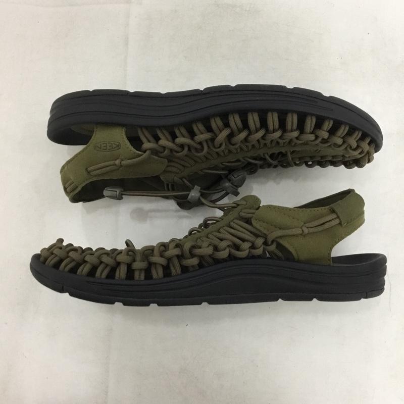 キーン KEEN サンダル サンダル 1023381 ユニーク UNEEK 26cm 26.0cm ロゴ、文字 カーキ / カーキ / khaki メンズ USED 古着 中古 10160985