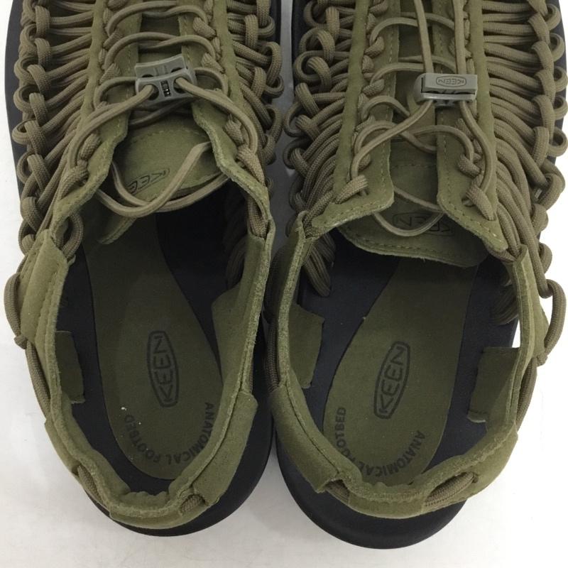 キーン KEEN サンダル サンダル 1023381 ユニーク UNEEK 26cm 26.0cm ロゴ、文字 カーキ / カーキ / khaki メンズ USED 古着 中古 10160985