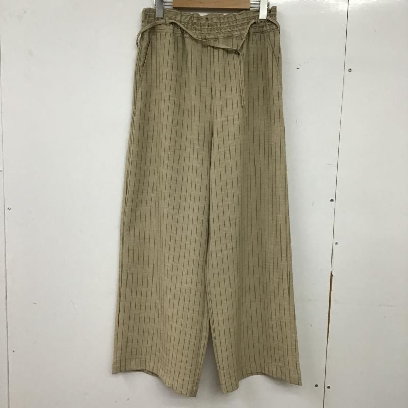 ニコアンド niko and... パンツ スラックス FREE ストライプ ベージュ / ベージュ / beige レディース USED 古着 中古 10160986