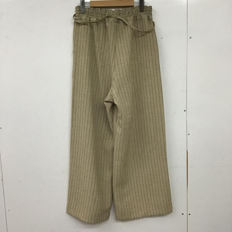 ニコアンド niko and... パンツ スラックス FREE ストライプ ベージュ / ベージュ / beige レディース USED 古着 中古 10160986