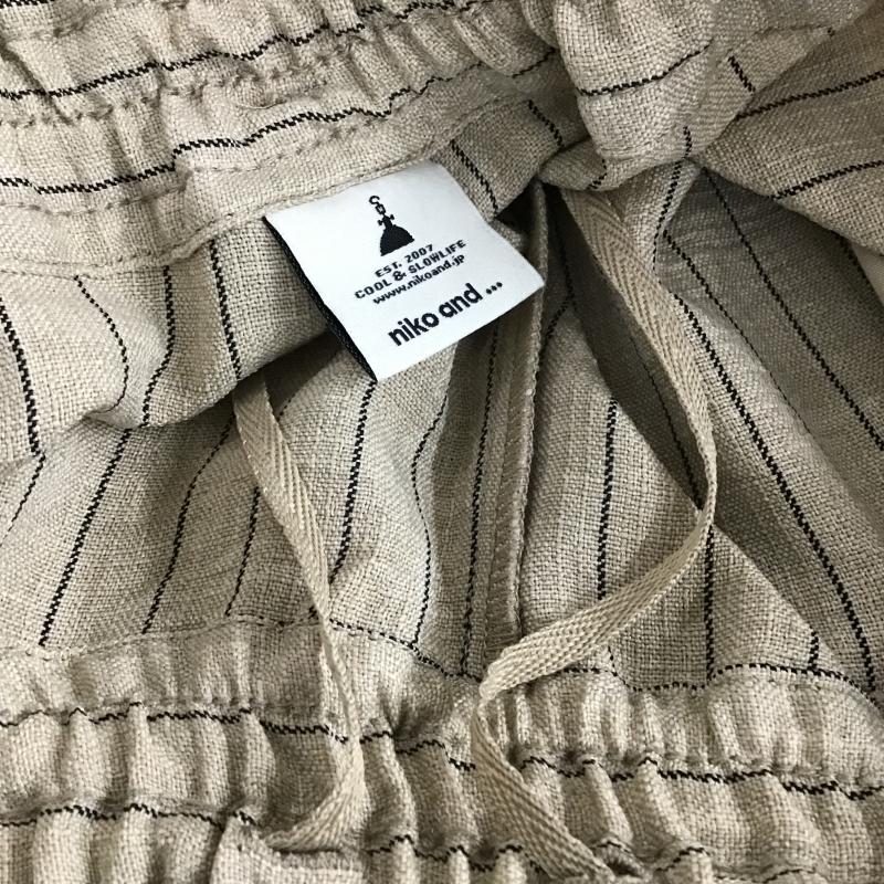 ニコアンド niko and... パンツ スラックス FREE ストライプ ベージュ / ベージュ / beige レディース USED 古着 中古 10160986