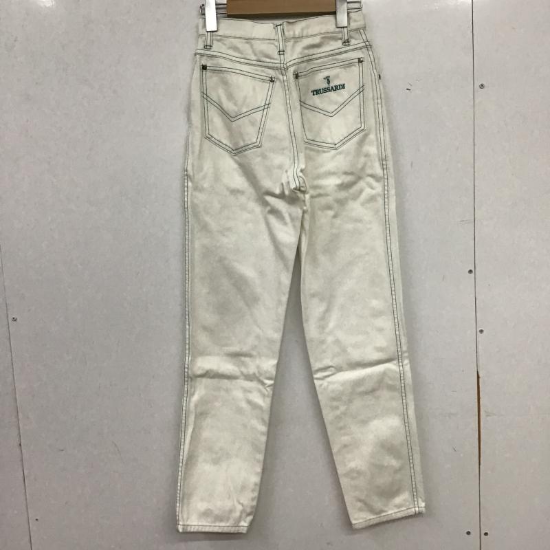 トラサルディ TRUSSARDI パンツ デニム、ジーンズ 38 無地 白 / ホワイト / white レディース USED 古着 中古 10160988