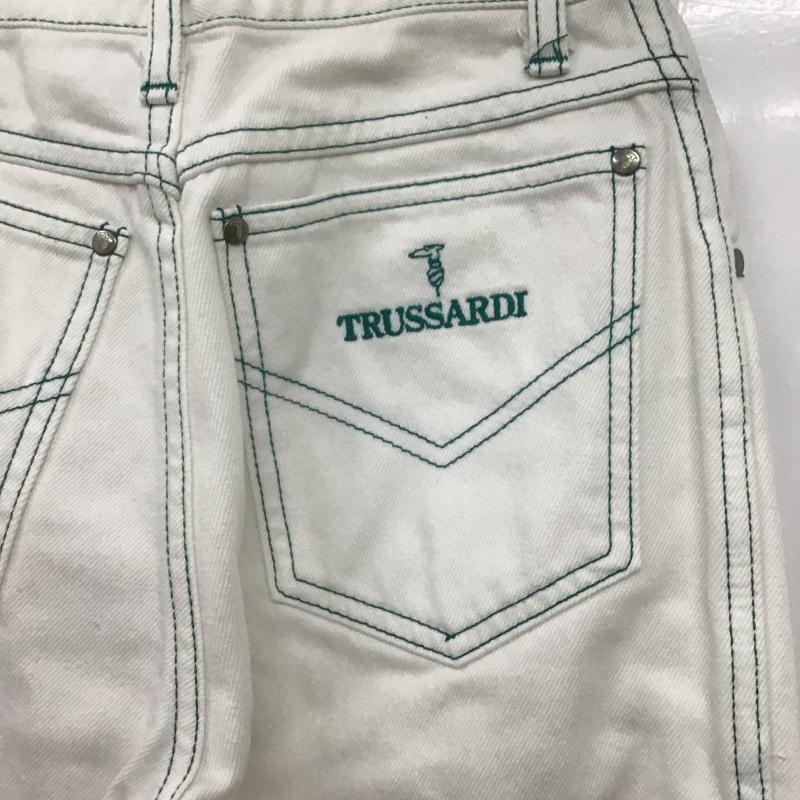 トラサルディ TRUSSARDI パンツ デニム、ジーンズ 38 無地 白 / ホワイト / white レディース USED 古着 中古 10160988