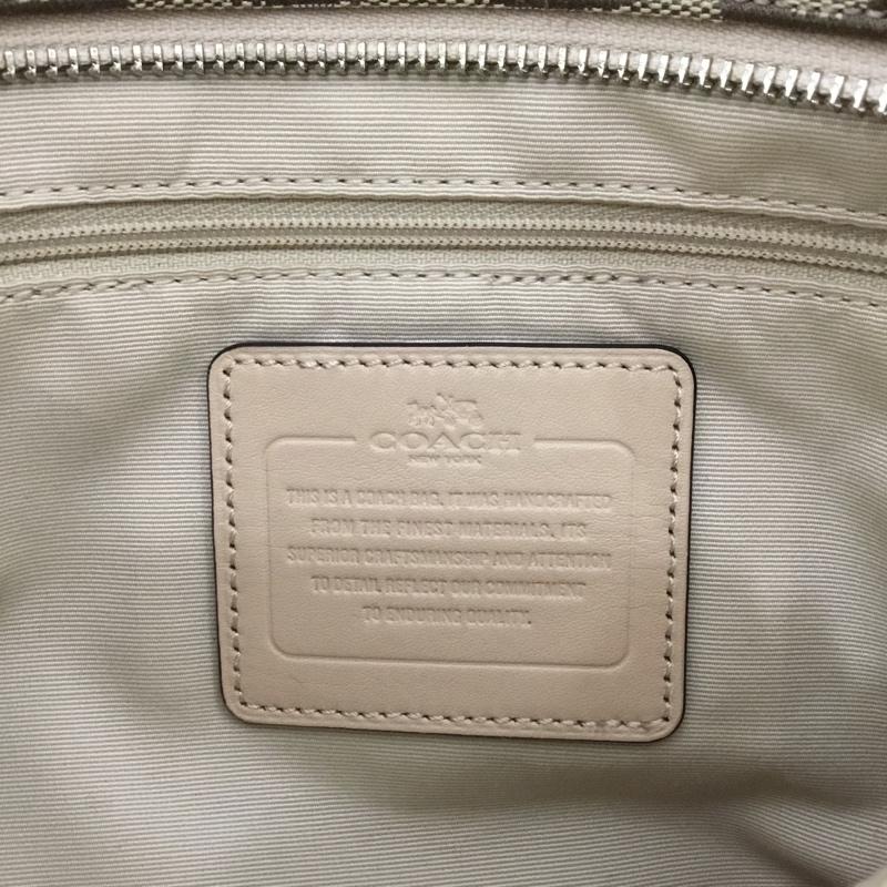 コーチ COACH ショルダーバッグ ショルダーバッグ F28502 シグネチャー ストライプ ロゴ、文字 ベージュ / ベージュ / beige X 桃 / ピンク / pink レディース USED 古着 中古 10160989