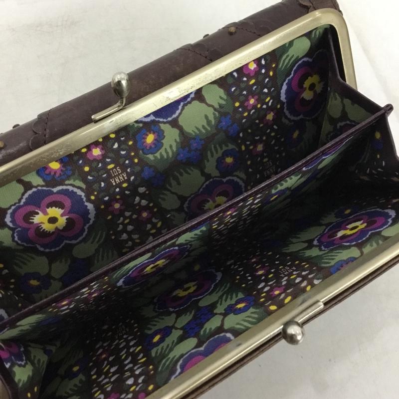 アナスイ ANNASUI 財布 長財布 バタフライ 蝶 がま口 箱有  紫 / パープル / purple レディース USED 古着 中古 10160994