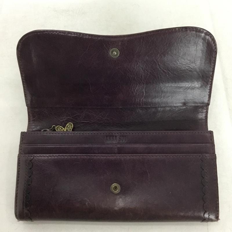アナスイ ANNASUI 財布 長財布 バタフライ 蝶 がま口 箱有  紫 / パープル / purple レディース USED 古着 中古 10160994