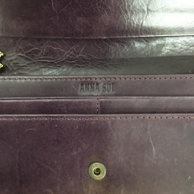 アナスイ ANNASUI 財布 長財布 バタフライ 蝶 がま口 箱有  紫 / パープル / purple レディース USED 古着 中古 10160994